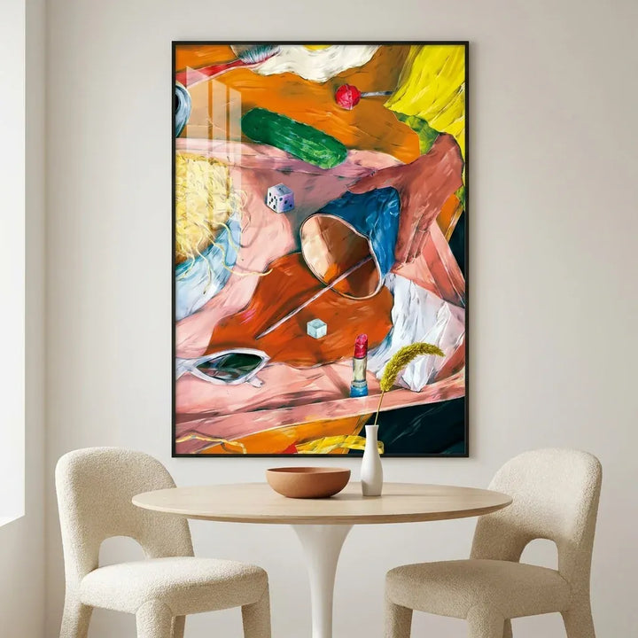 Room mockup featuring Vibrant Everyday Still Life Art Print