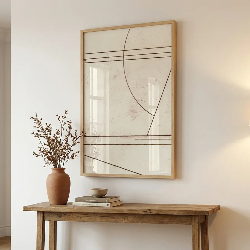 Room mockup featuring Contemporary Abstract Minmod 1 Art Print