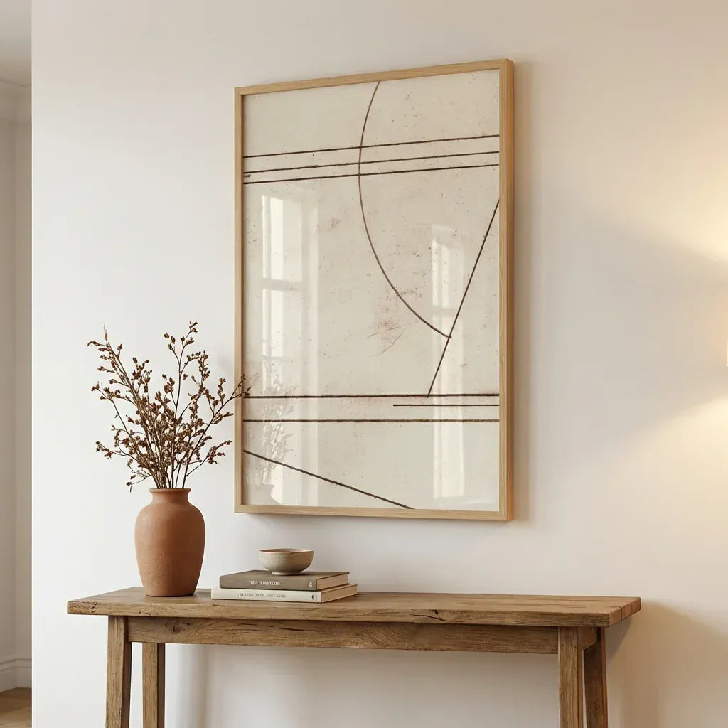 Room mockup featuring Contemporary Abstract Minmod 1 Art Print