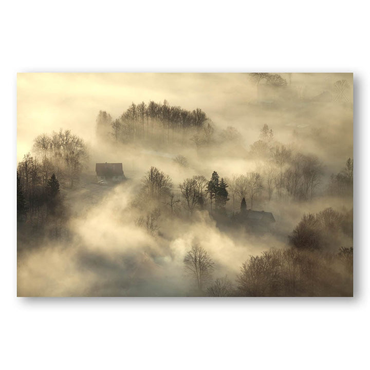 Misty Morning Solitude Print