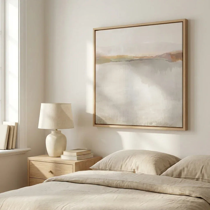 Room mockup featuring Dawn's Serenity Art Print