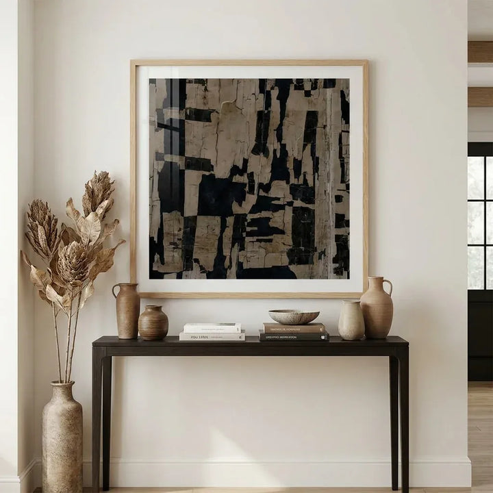 Room mockup featuring Desert Cracks Art Print