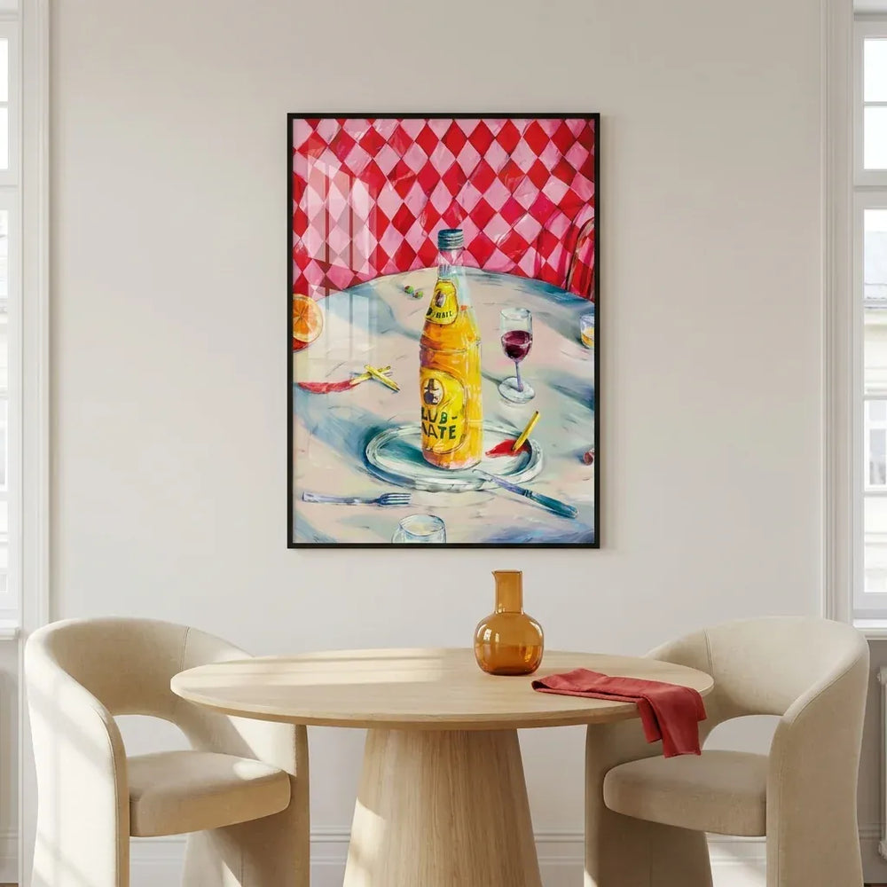 Room mockup featuring Vibrant Table Still Life Art Print