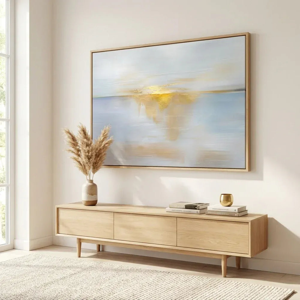 Room mockup featuring Golden Horizon Art Print