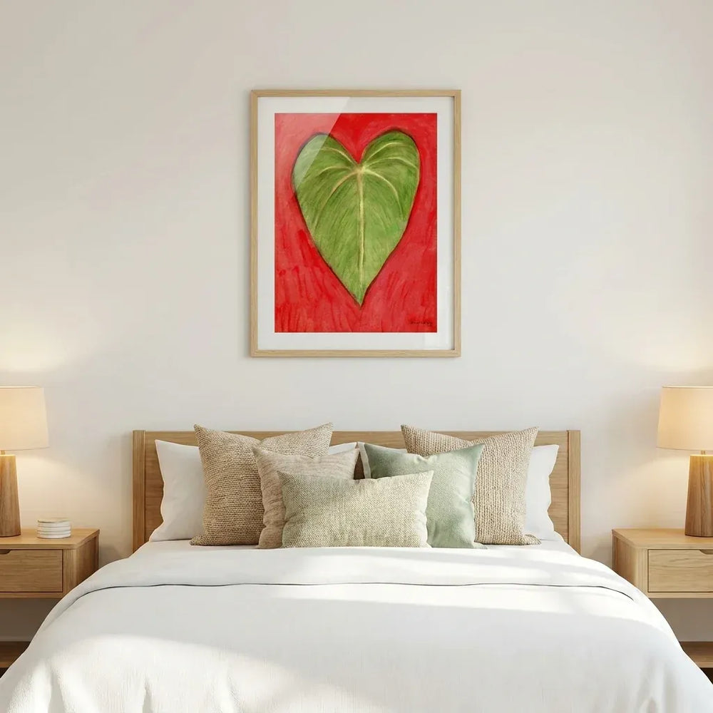 Room mockup featuring Heartleaf Botanical Art Print
