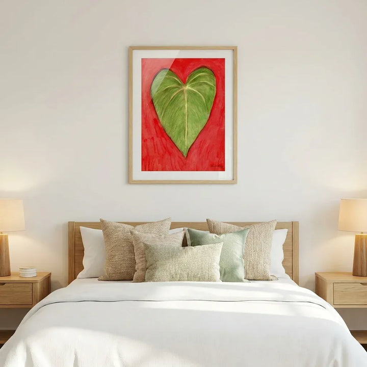 Room mockup featuring Heartleaf Botanical Art Print