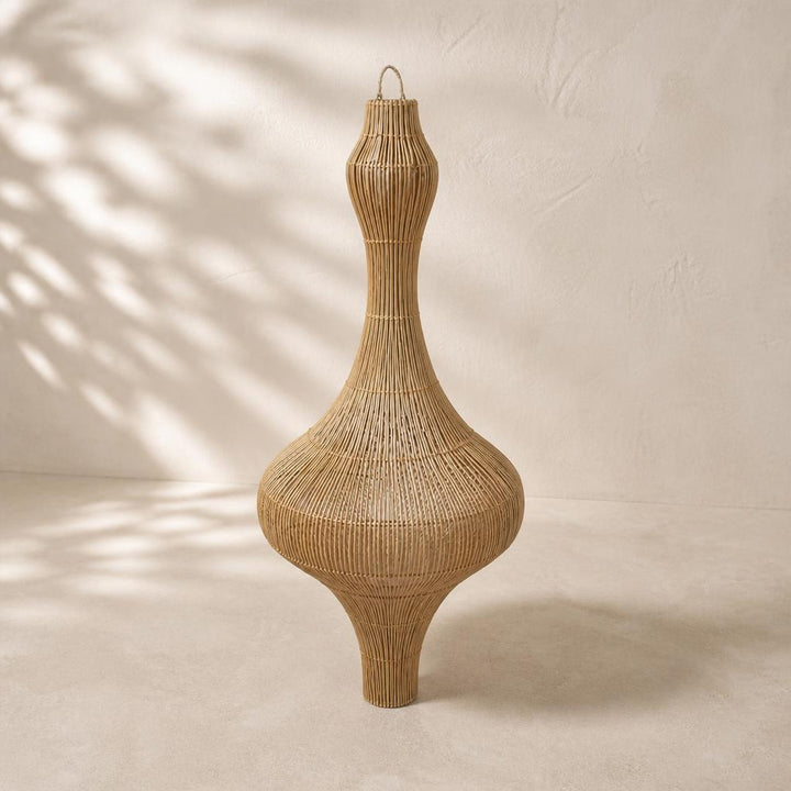 Pendulum Rattan Pendant Light, studio view