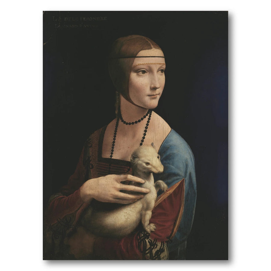 Lady with an Ermine by Leonardo da Vinci Art Print