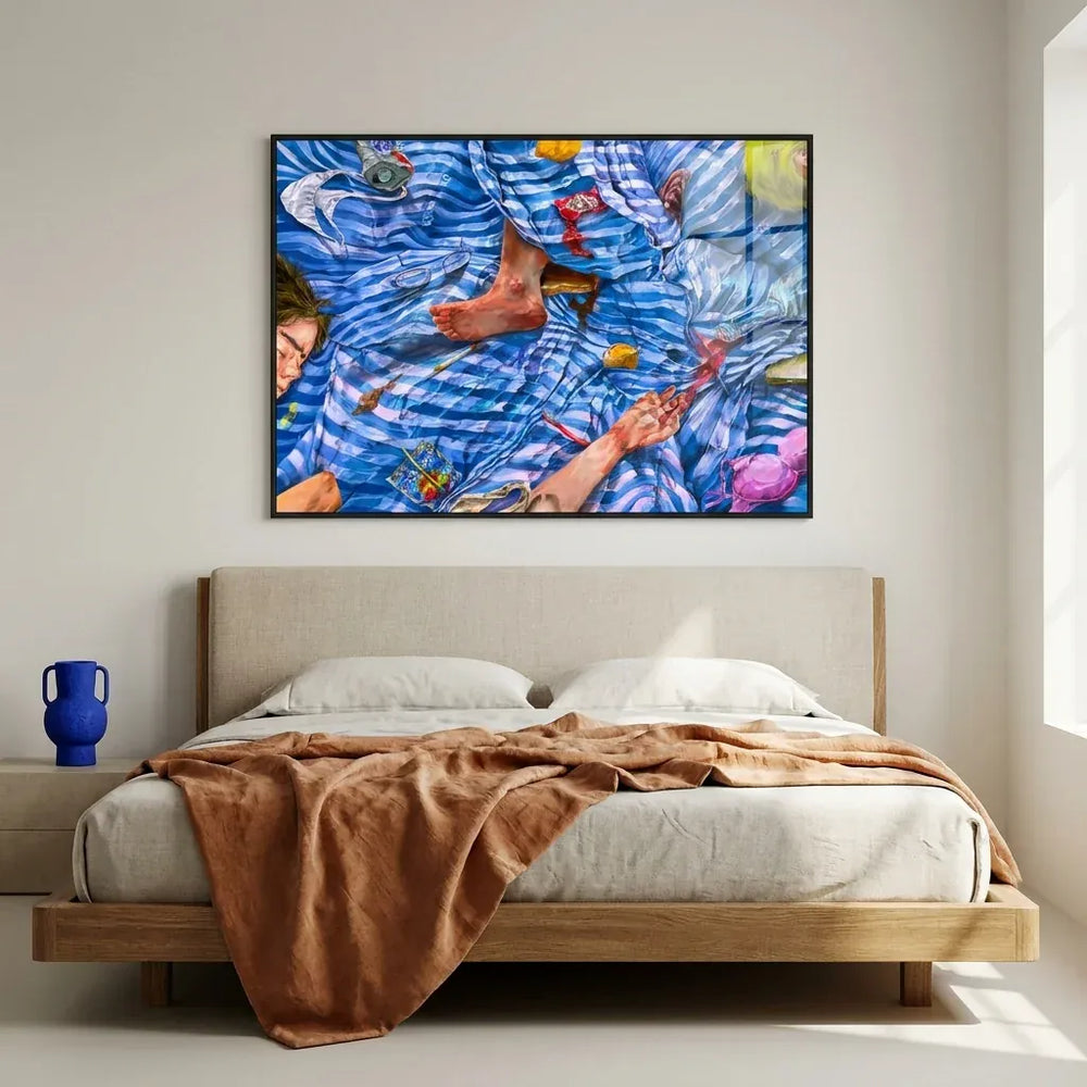 Room mockup featuring Intimate Morning After Art Print