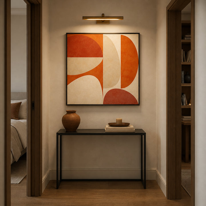 Room mockup featuring Autumn Mid Century Earthy 4 Art Print