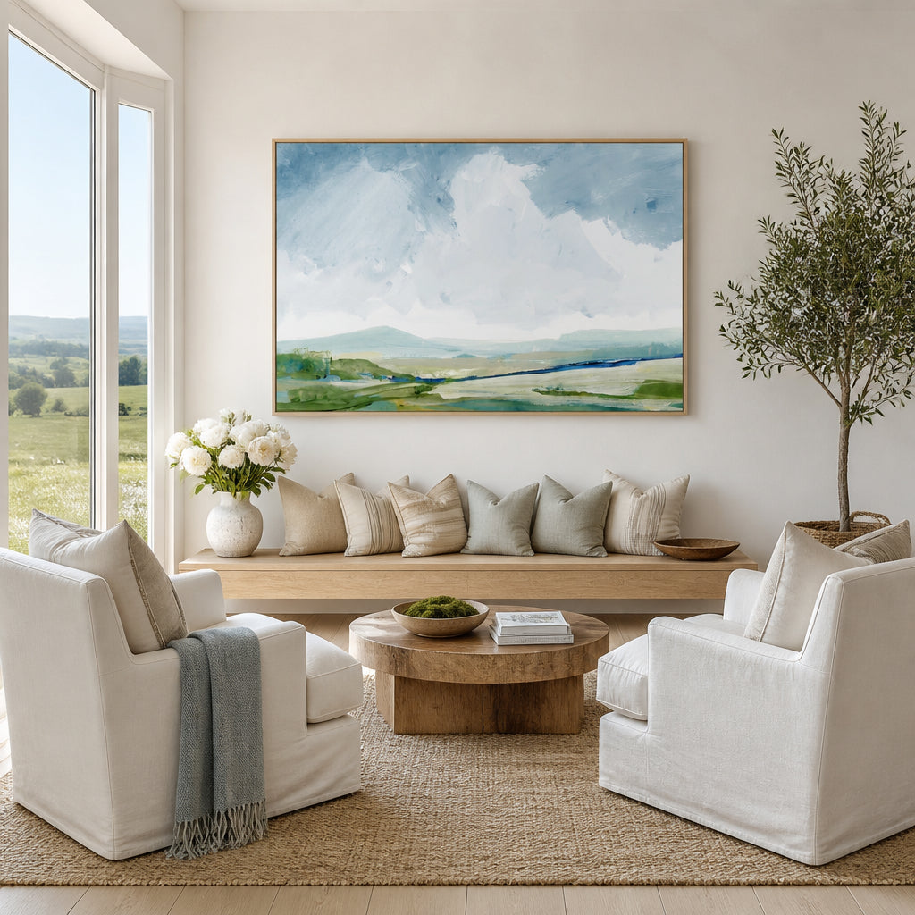 Room mockup featuring Berry Brook Art Print