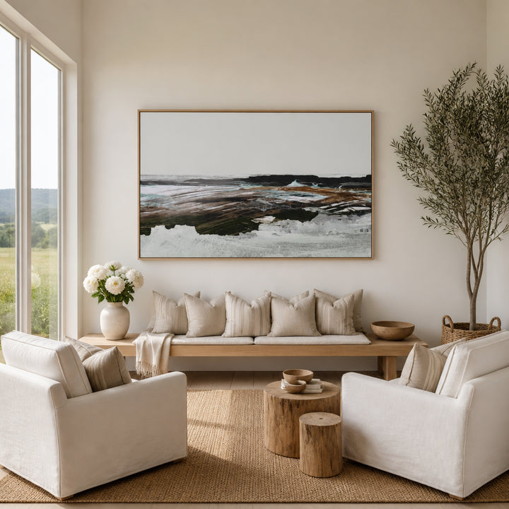 Room mockup featuring Constantine Bay 2 Art Print
