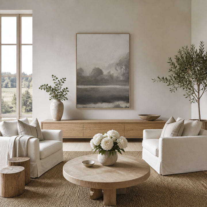 Room mockup featuring Dream Wood Art Print