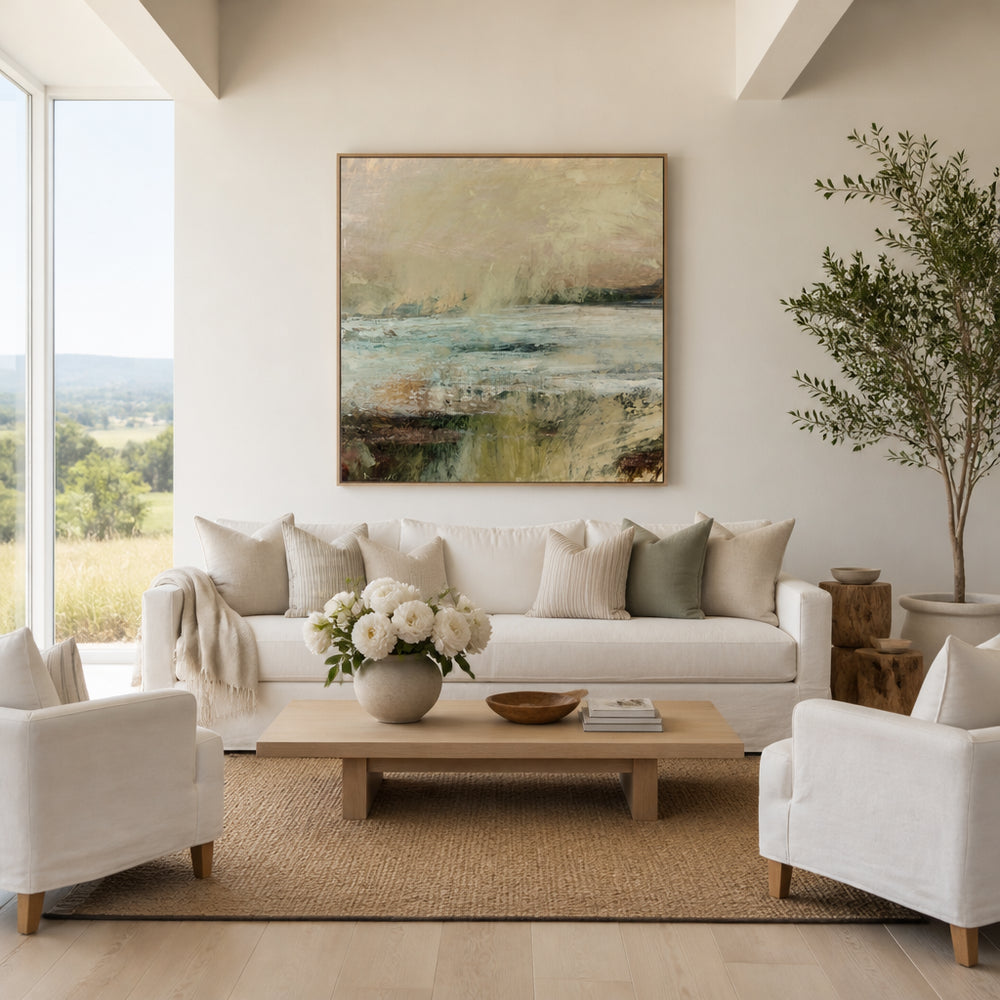 Room mockup featuring Langstone Art Print