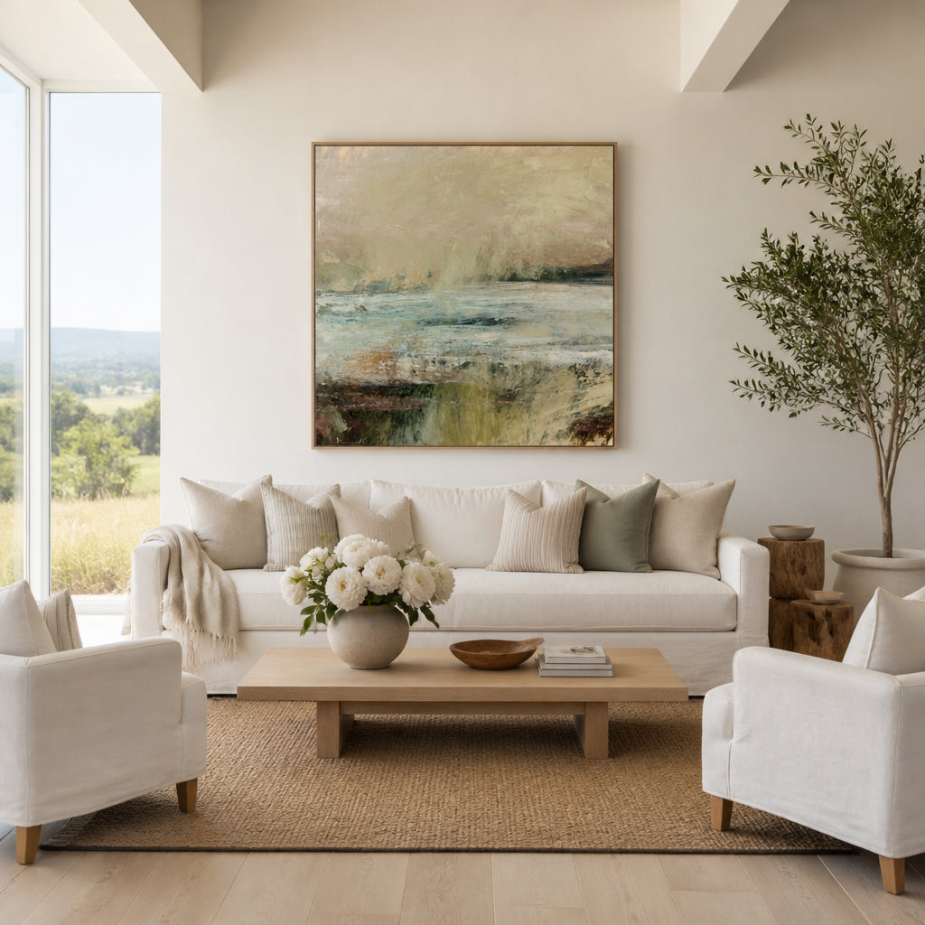 Room mockup featuring Langstone Art Print