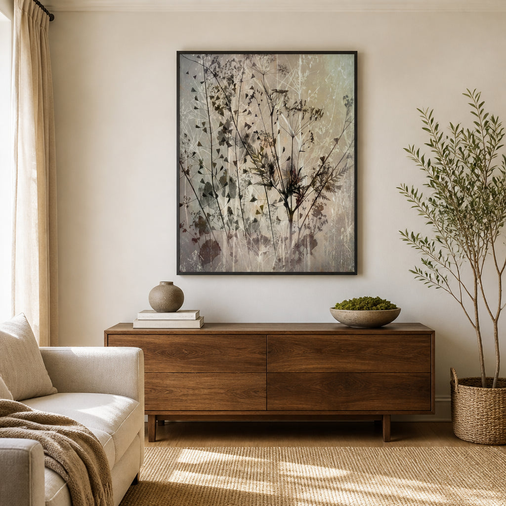 Room mockup featuring Field Bouquet Art Print
