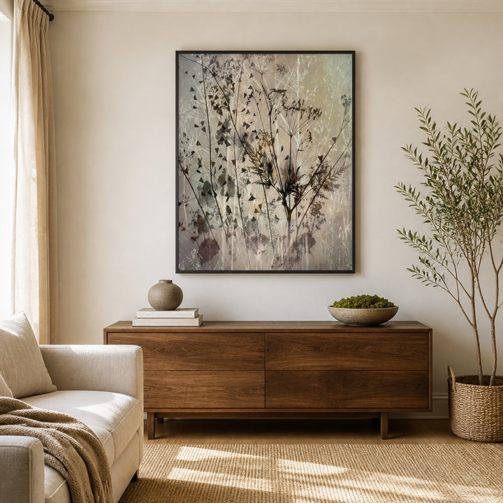 Room mockup featuring Field Bouquet Art Print