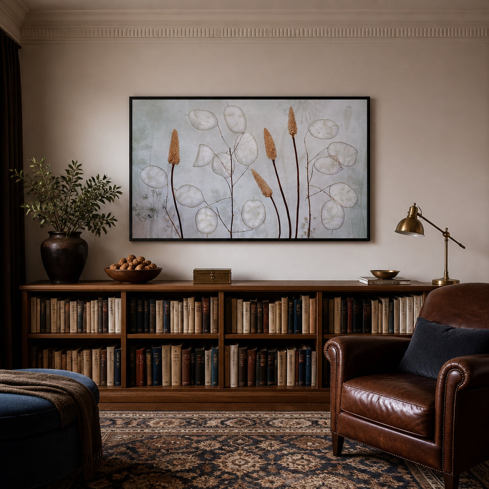 Room mockup featuring Lunaria Art Print