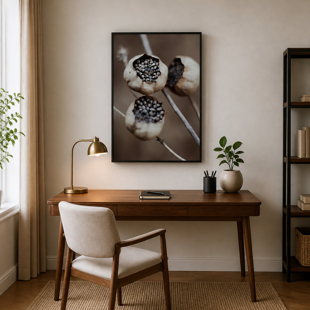 Room mockup featuring Nature's Capsules Photo Print