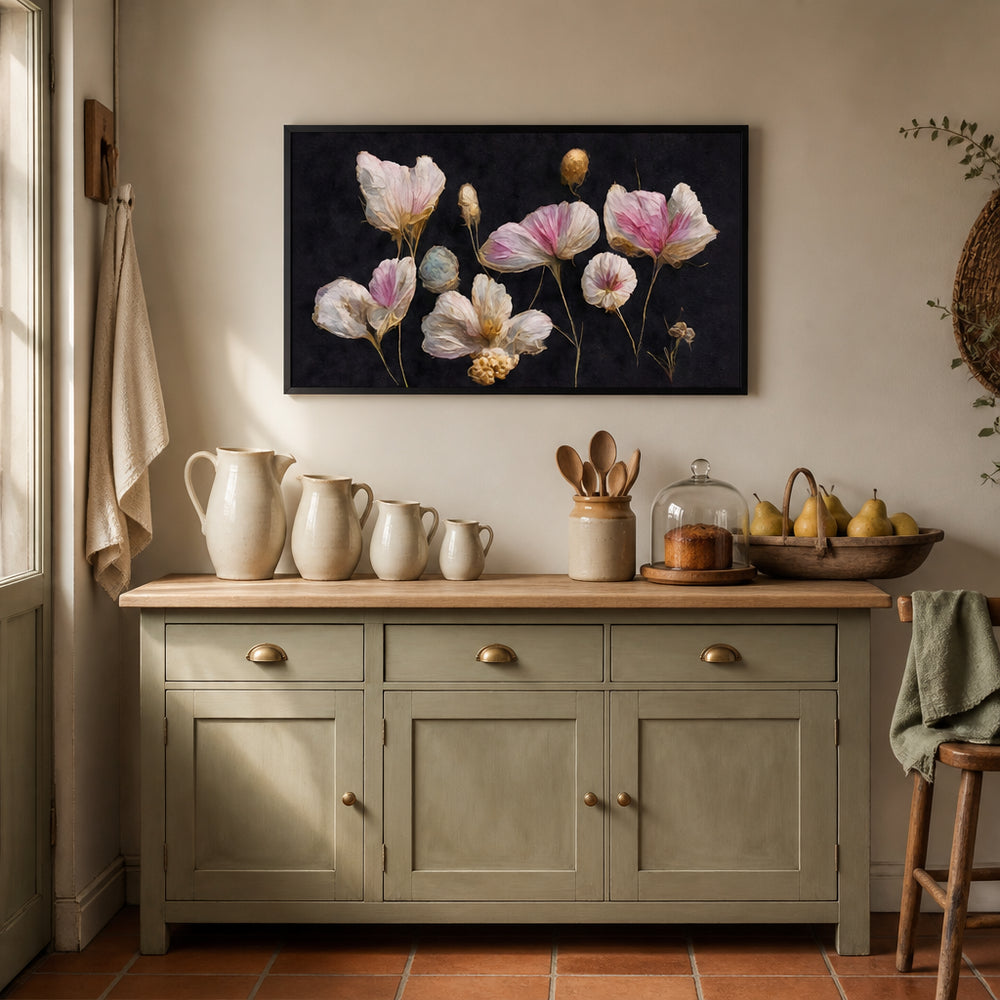Room mockup featuring Petal Whispers Art Print
