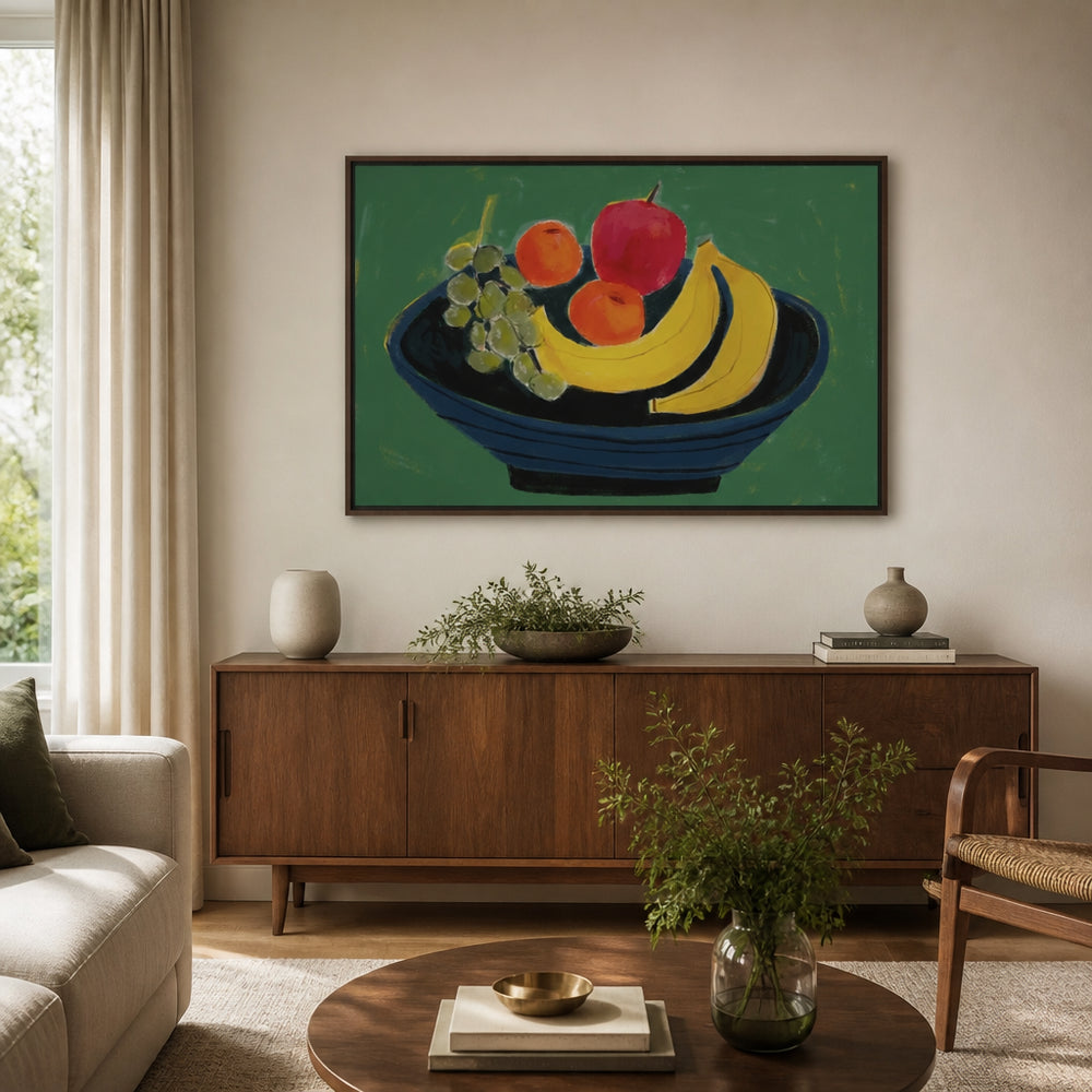 Room mockup featuring Vibrant Fruit Still Life 2 Art Print