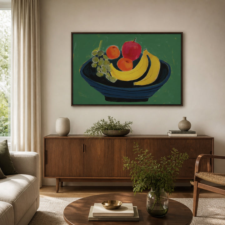 Room mockup featuring Vibrant Fruit Still Life 2 Art Print