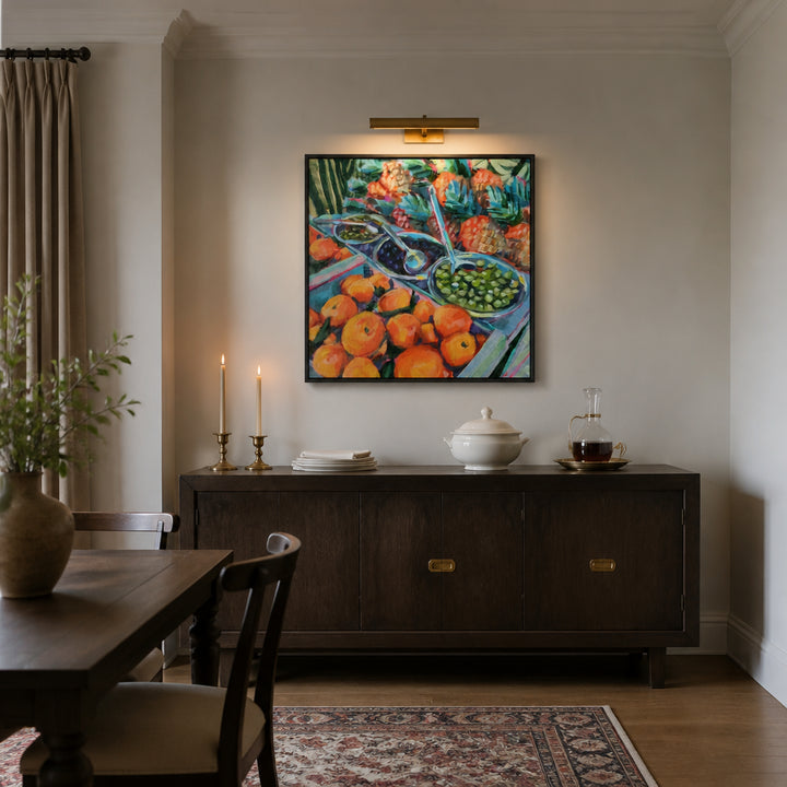 Room mockup featuring Vibrant Market Produce Art Print