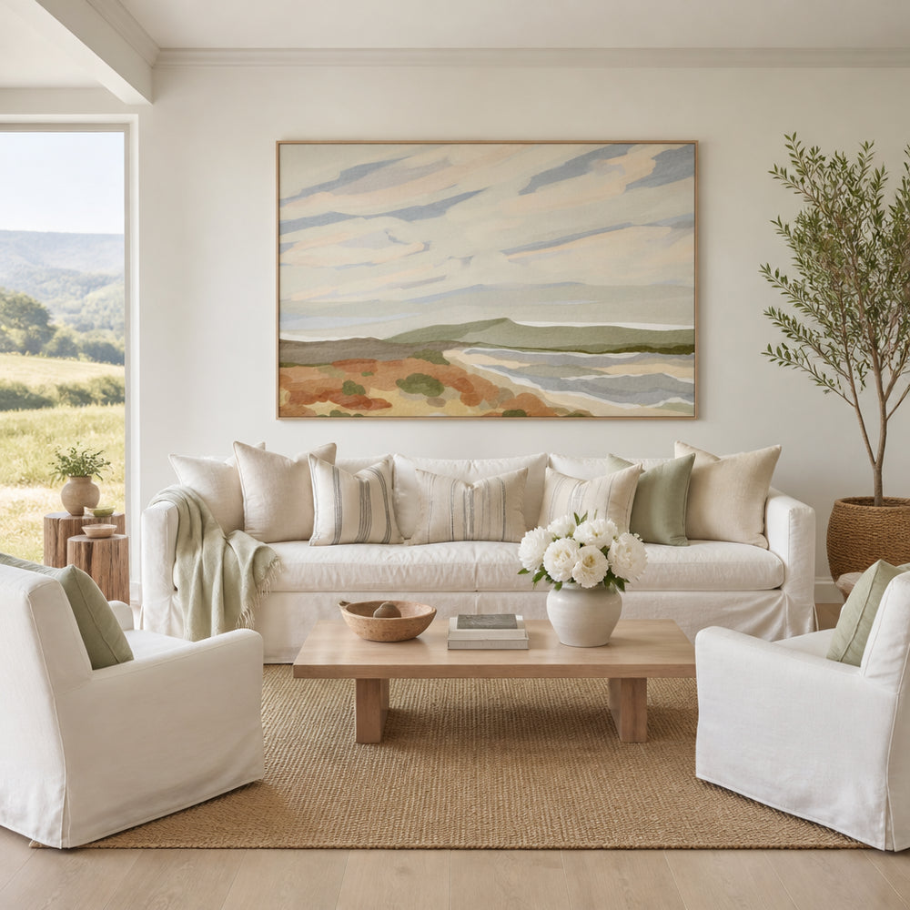 Room mockup featuring Echos of Dream Art Print