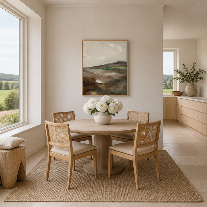 Room mockup featuring Muted Rolling Hills Art Print