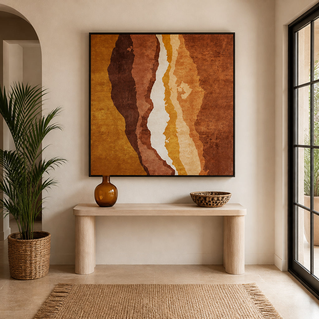 Room mockup featuring Earth's Layers Art Print