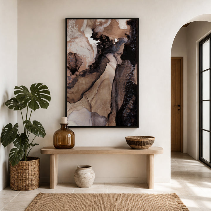 Room mockup featuring Earthly Veins Art Print