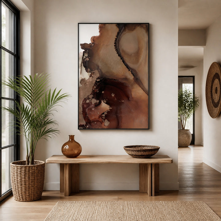 Room mockup featuring Molten Earthscape Art Print