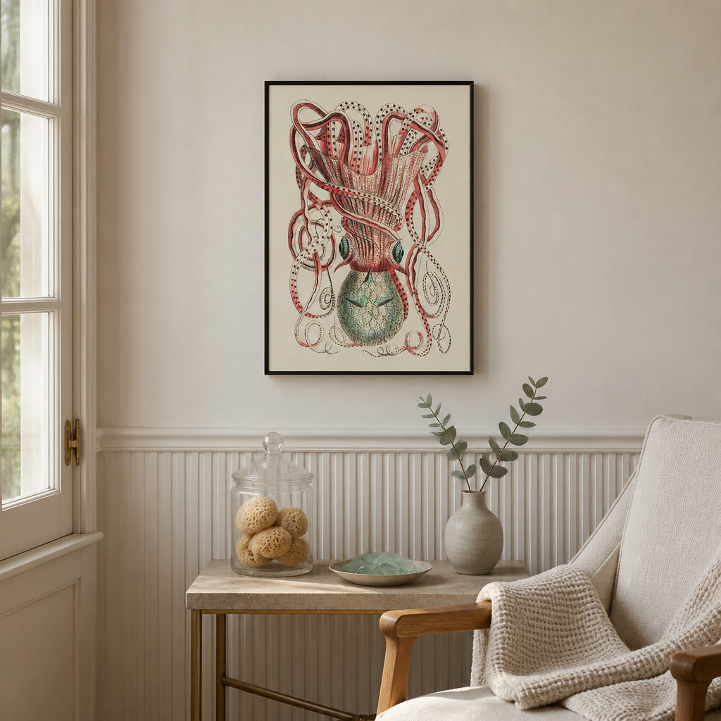 Room mockup featuring Granulated Cuttle Art Print