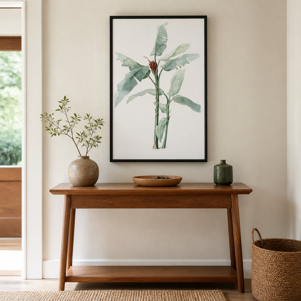 Room mockup featuring Scarlet Banana Vintage Art Print