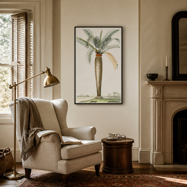 Room mockup featuring Vintage Palm Art Print 1