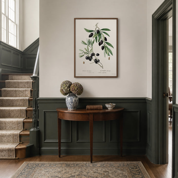 Room mockup featuring Olive Branch Art Print 2