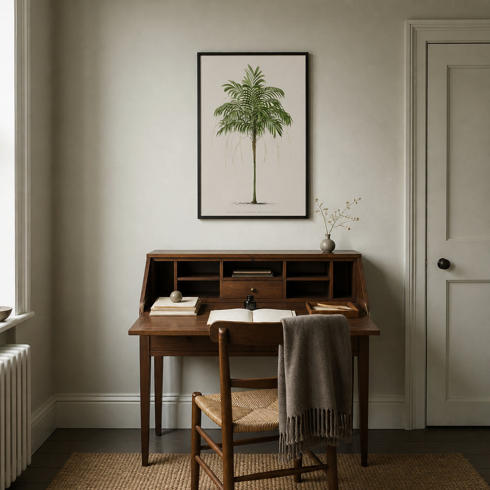 Room mockup featuring Vintage Palm Art Print 4