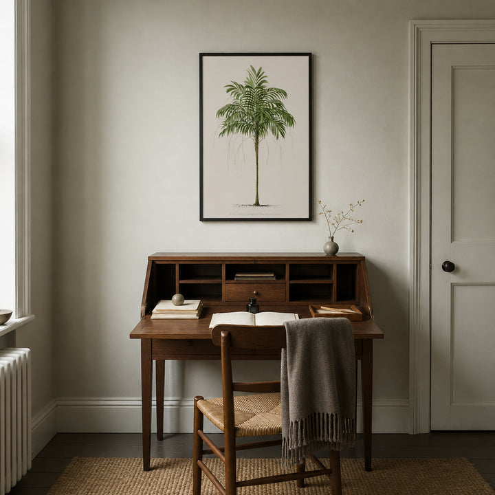 Room mockup featuring Vintage Palm Art Print 4