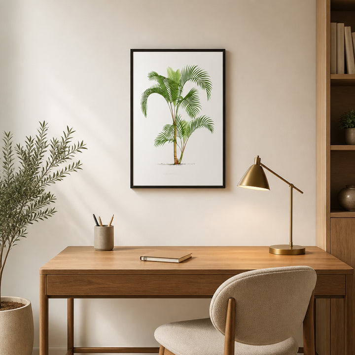 Room mockup featuring Pair of Vintage Palm Art Prints 2