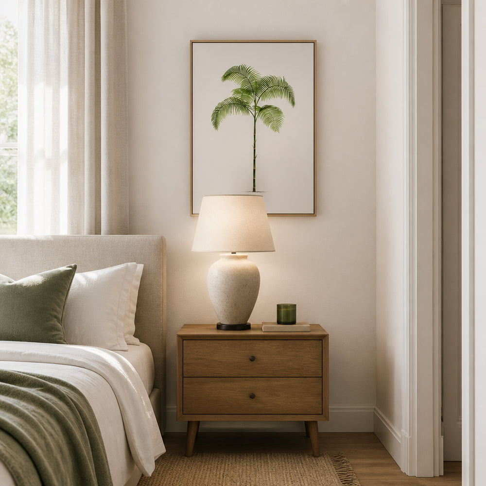 Room mockup featuring Pair of Vintage Palm Art Prints 3