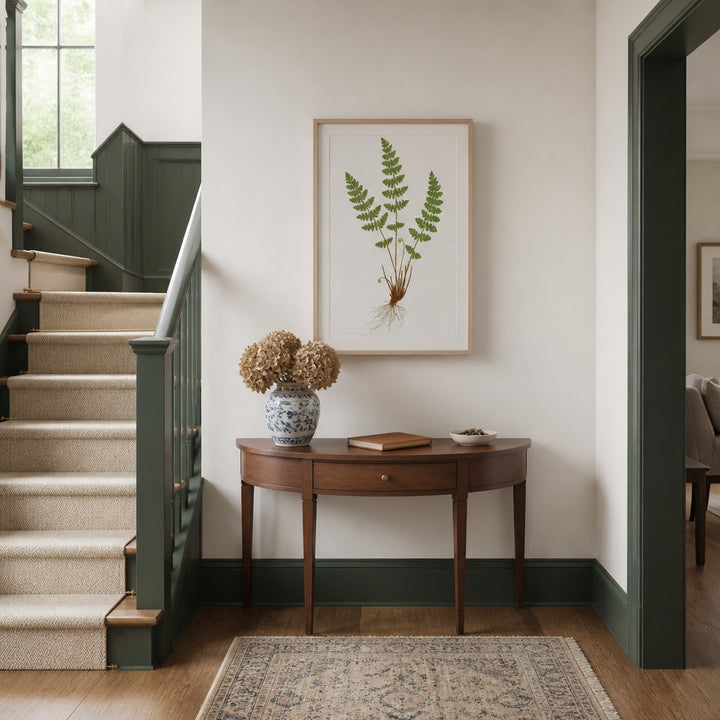 Room mockup featuring Pair of Fern Botanical Art Prints 2