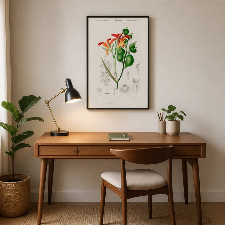 Room mockup featuring Anna Speciosa Vintage Botanical Art Print