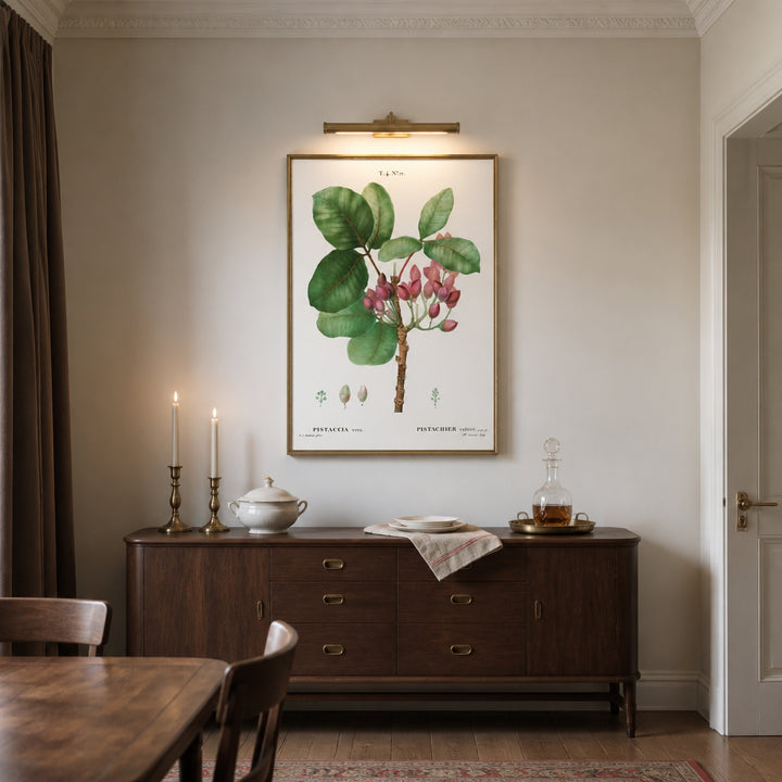Room mockup featuring Pair of Modern Pink Botanical Art Prints