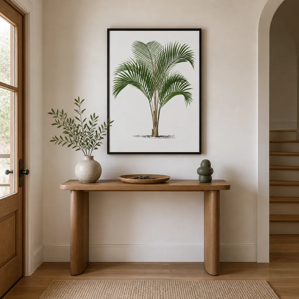 Room mockup featuring Vintage Palm Art Print 11