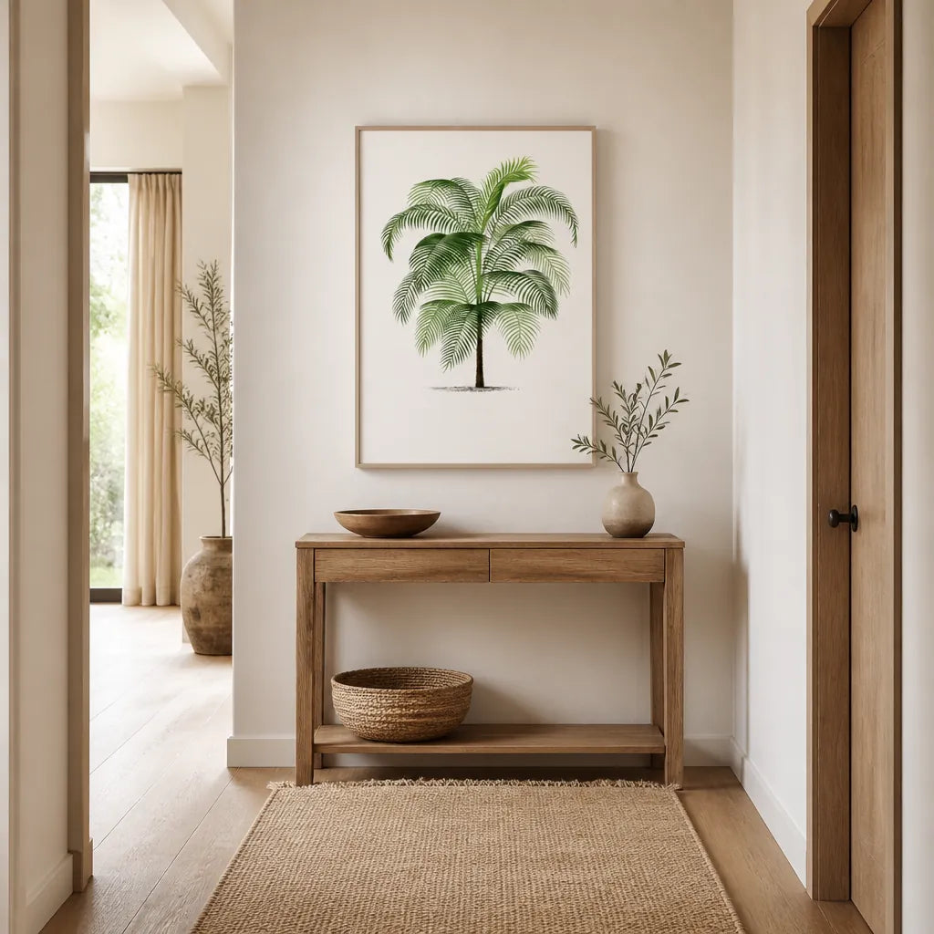 Room mockup featuring Pair of Vintage Palm Art Prints 5