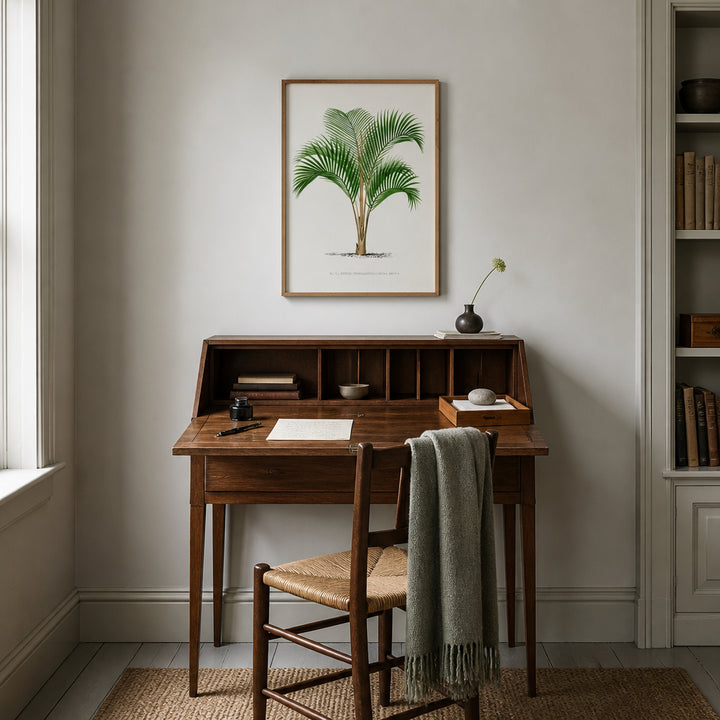 Room mockup featuring Pair of Vintage Palm Art Prints 5