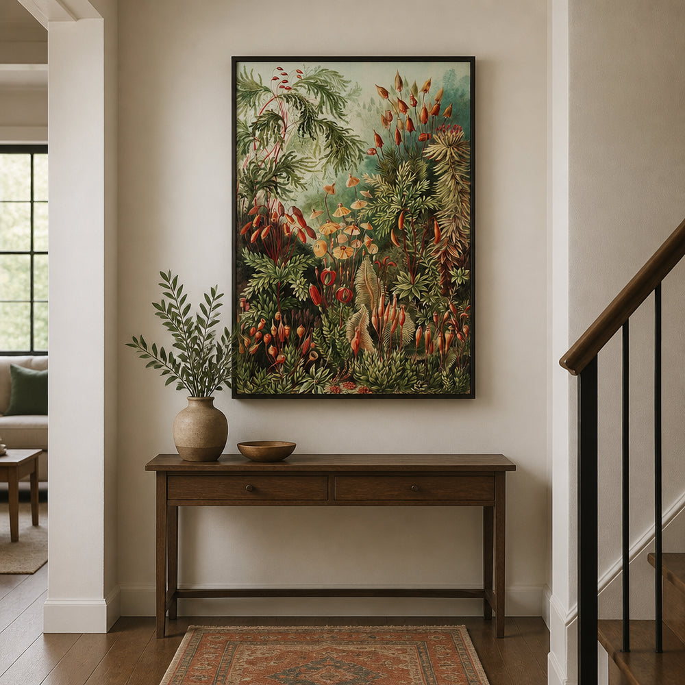 Room mockup featuring Escape to Wonderland Vintage Botanical Art Print