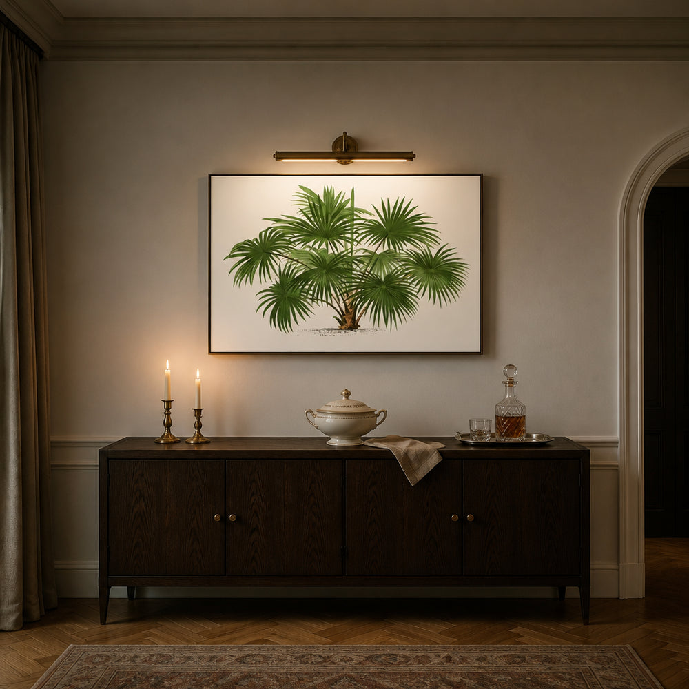 Room mockup featuring Vintage Palm Art Print 13