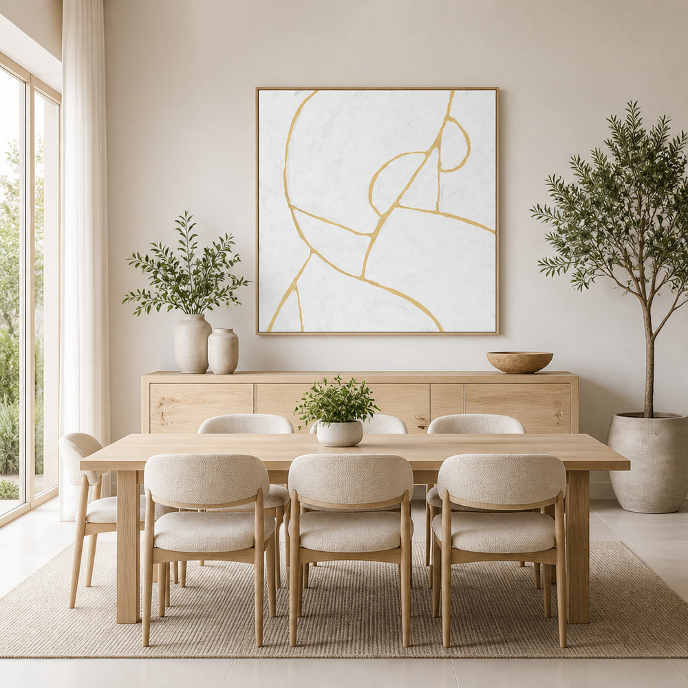 Room mockup featuring Delight Contemporary Abstract Art Print