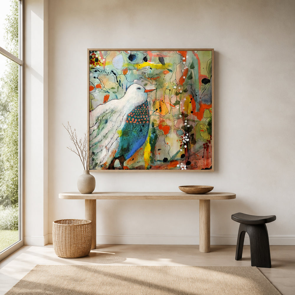 Room mockup featuring Vers Toi Carre Art Print